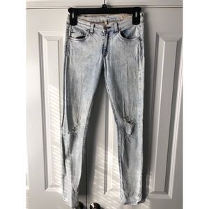 Rag & Bone Acid Wash Skinny jeans